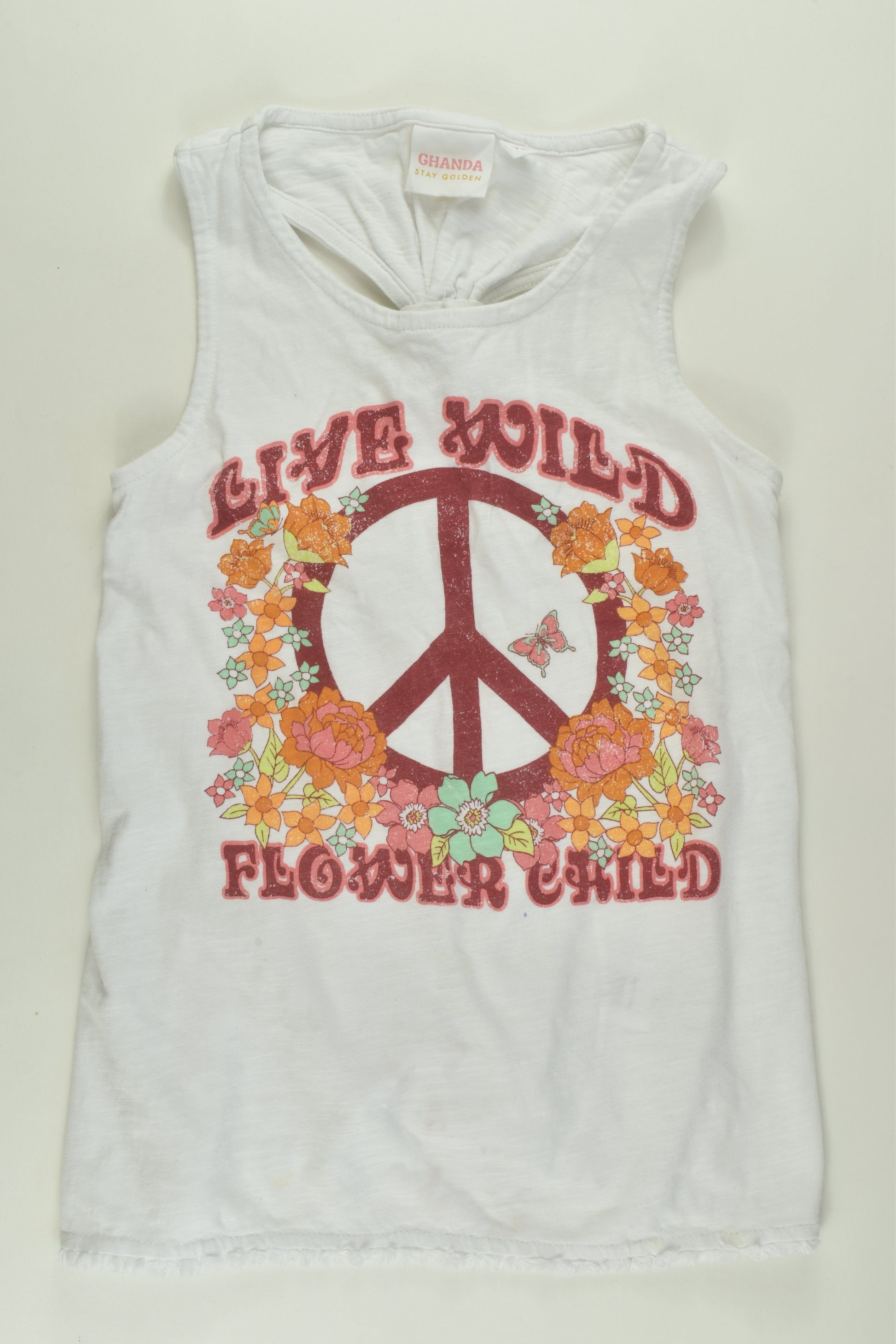 Ghanda Size 7-8 'Flower Child' Top