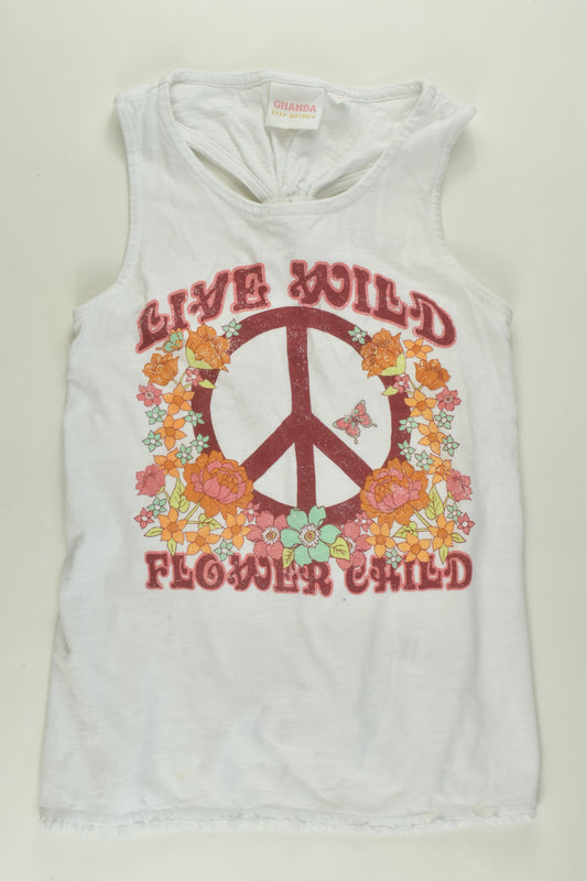 Ghanda Size 7-8 'Flower Child' Top