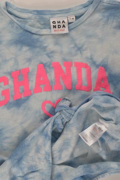 Ghanda Size 7-8 Tie-Front T-shirt