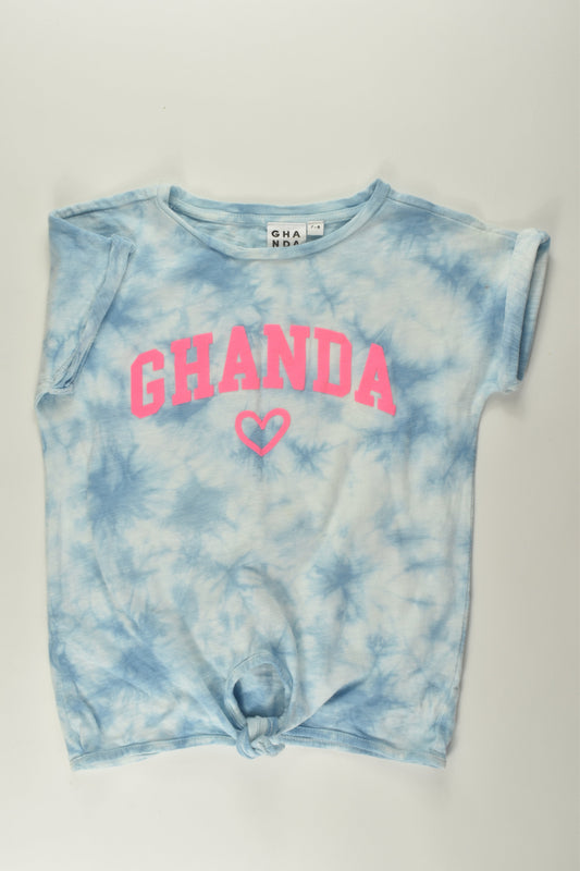 Ghanda Size 7-8 Tie-Front T-shirt