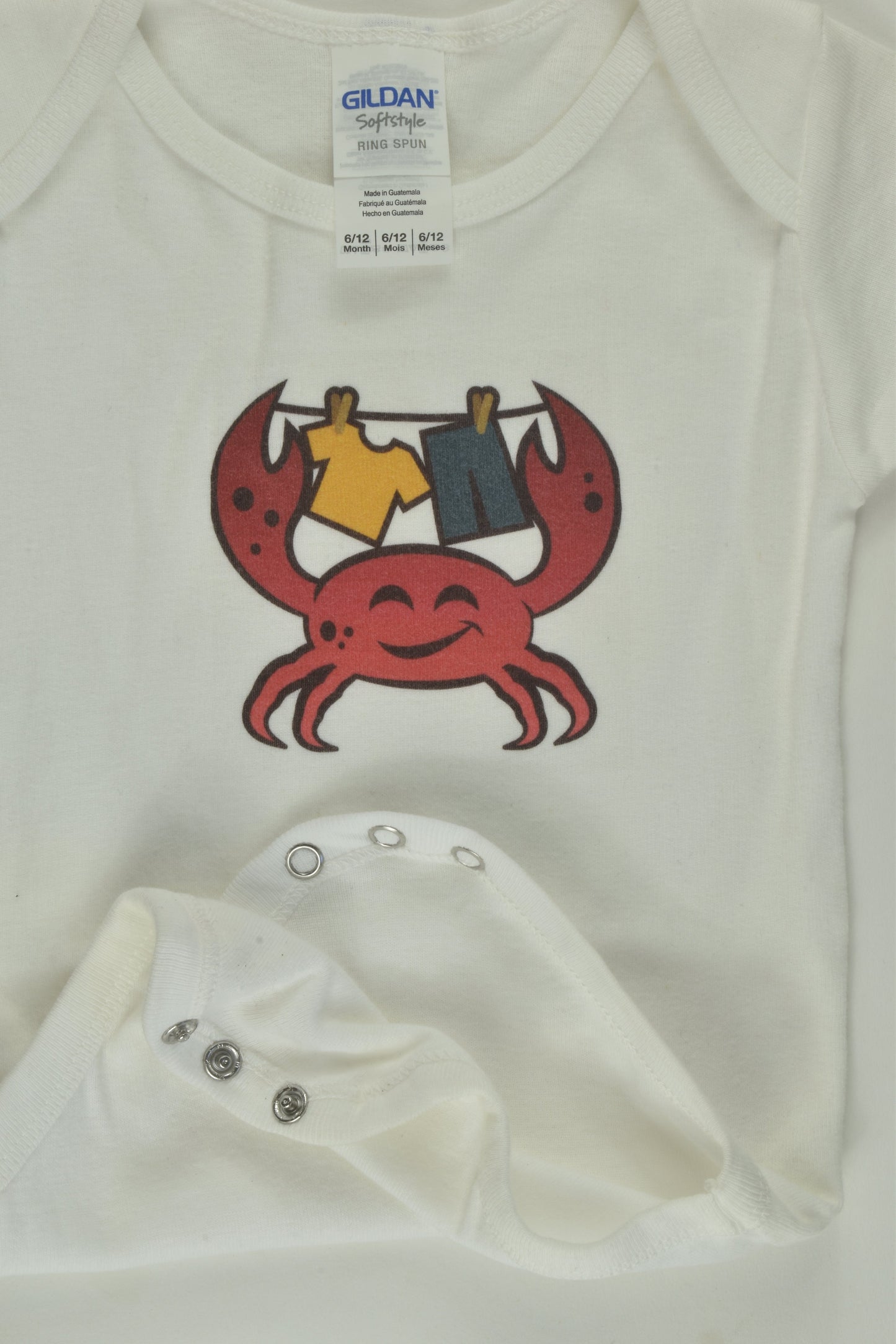 Gildan Size 0 Crab Bodysuit