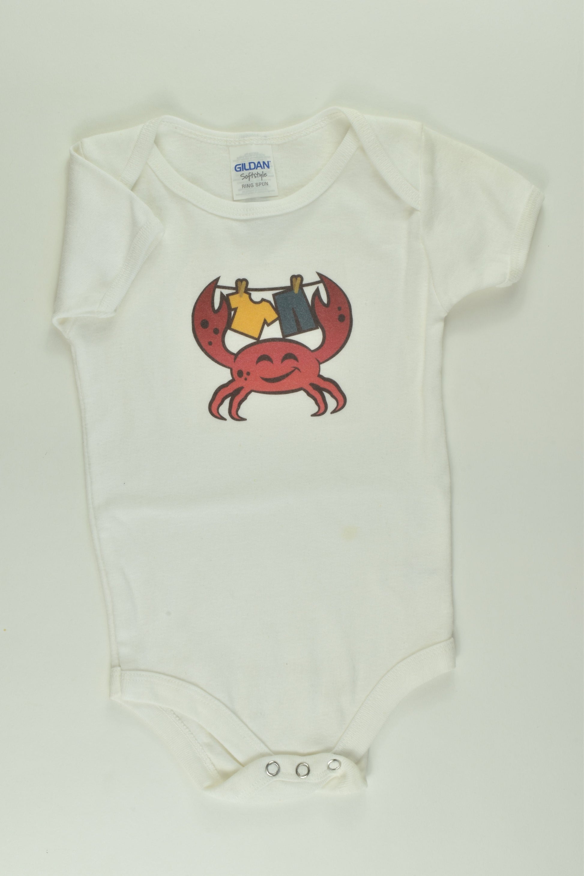 Gildan Size 0 Crab Bodysuit