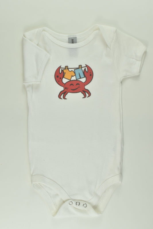 Gildan Size 1 Crab Bodysuit