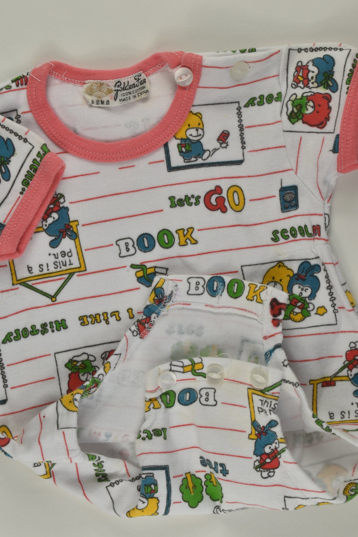 Golden Fan Size 000 Bodysuit