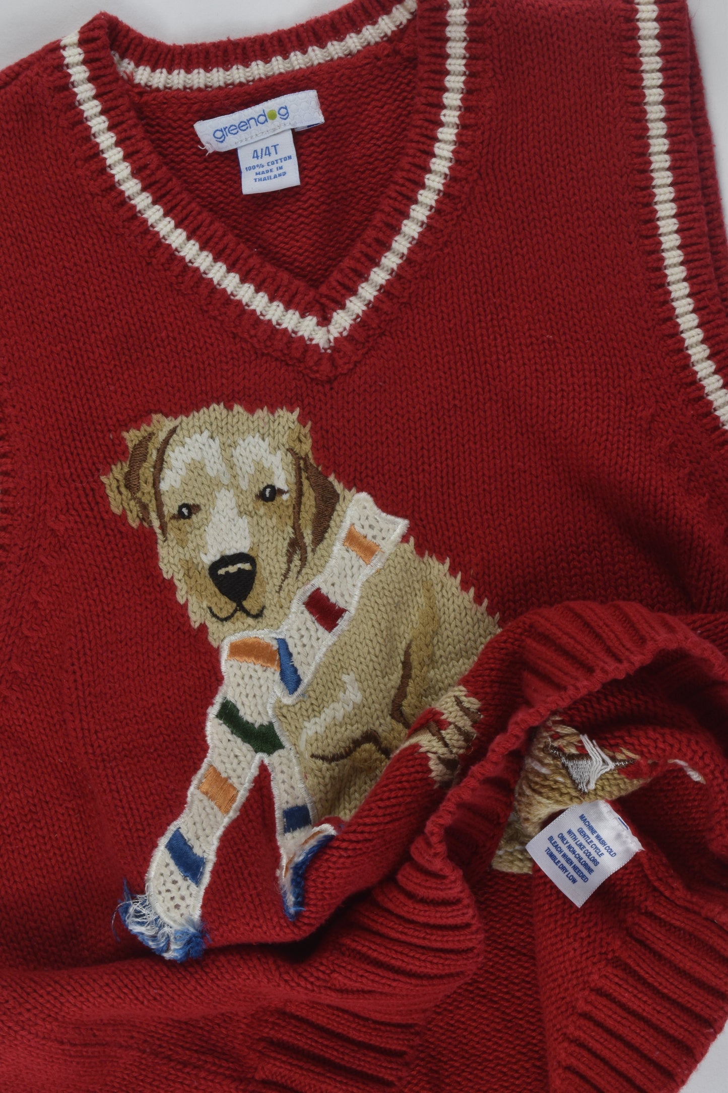 Greendog Size 4 Dog Knit Vest