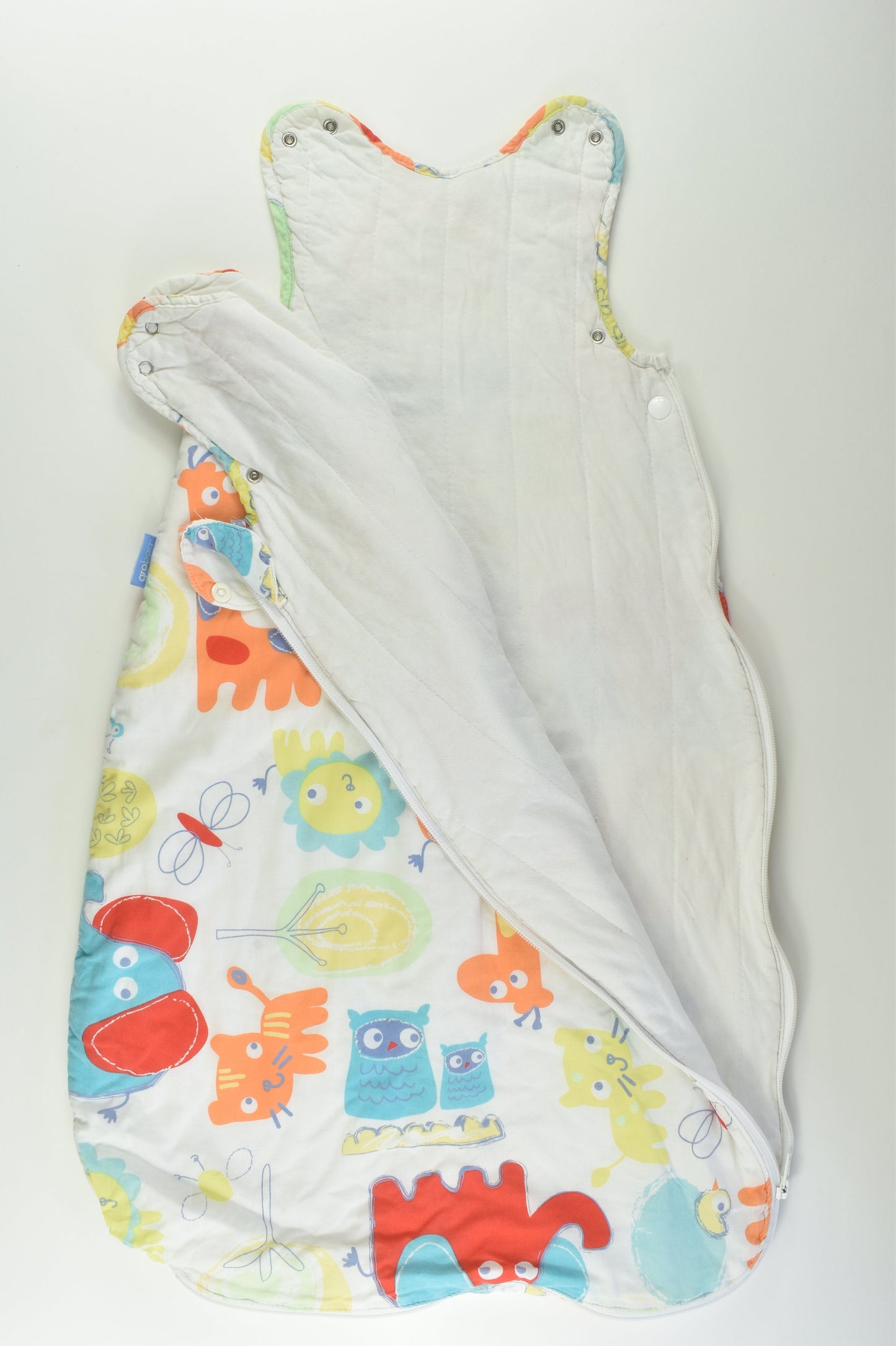 Grobag Size 0-6 months Tog 2.5 Colourful Animals Sleeping Bag