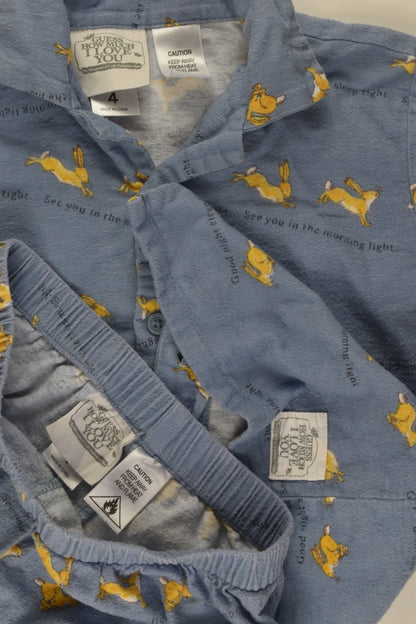 Guess How Much I Love You Size 4 Flannel Pyjamas