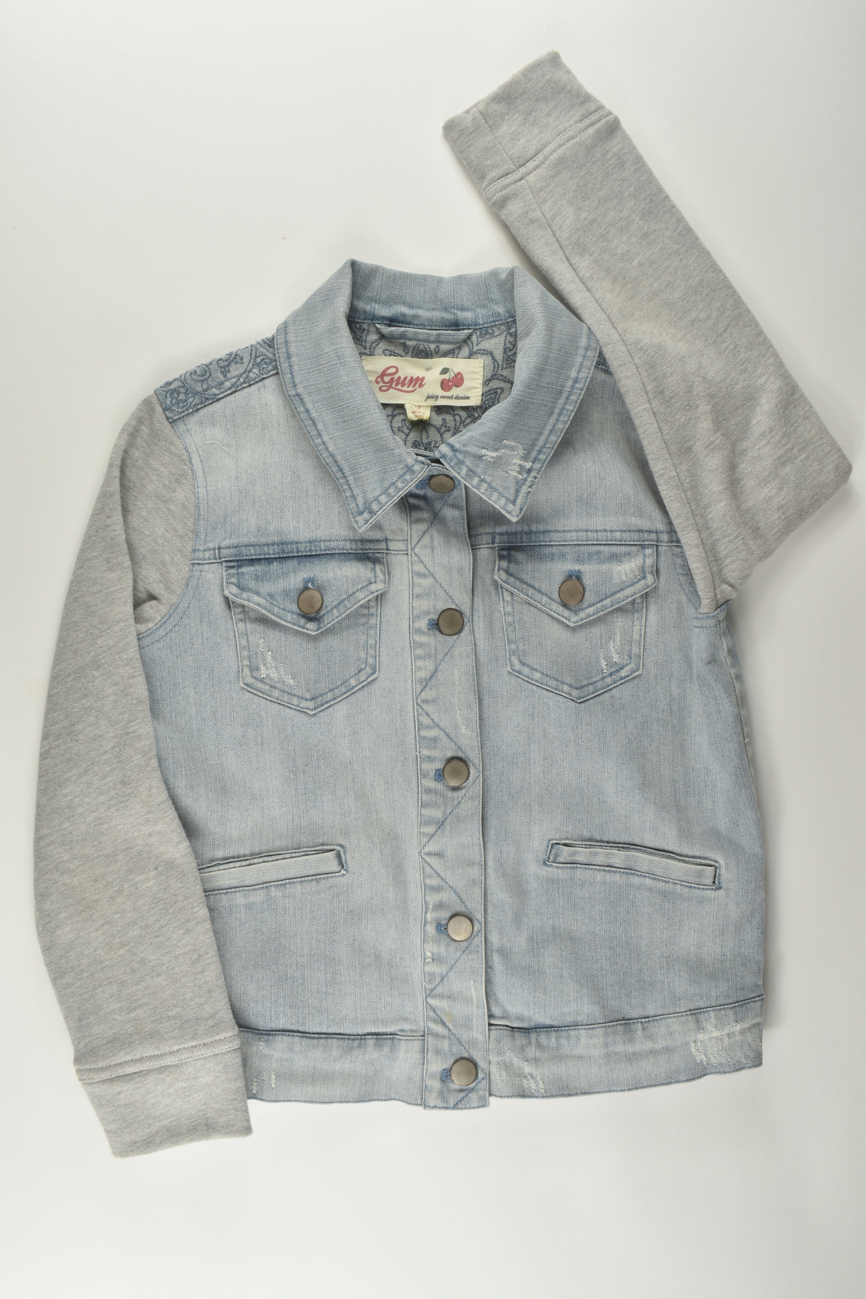 Girls denim outlet jacket size 10