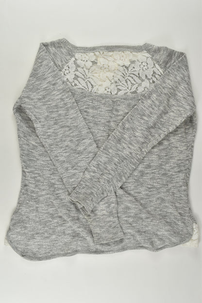 Gum Size 7 Knit Jumper with Lace Detail