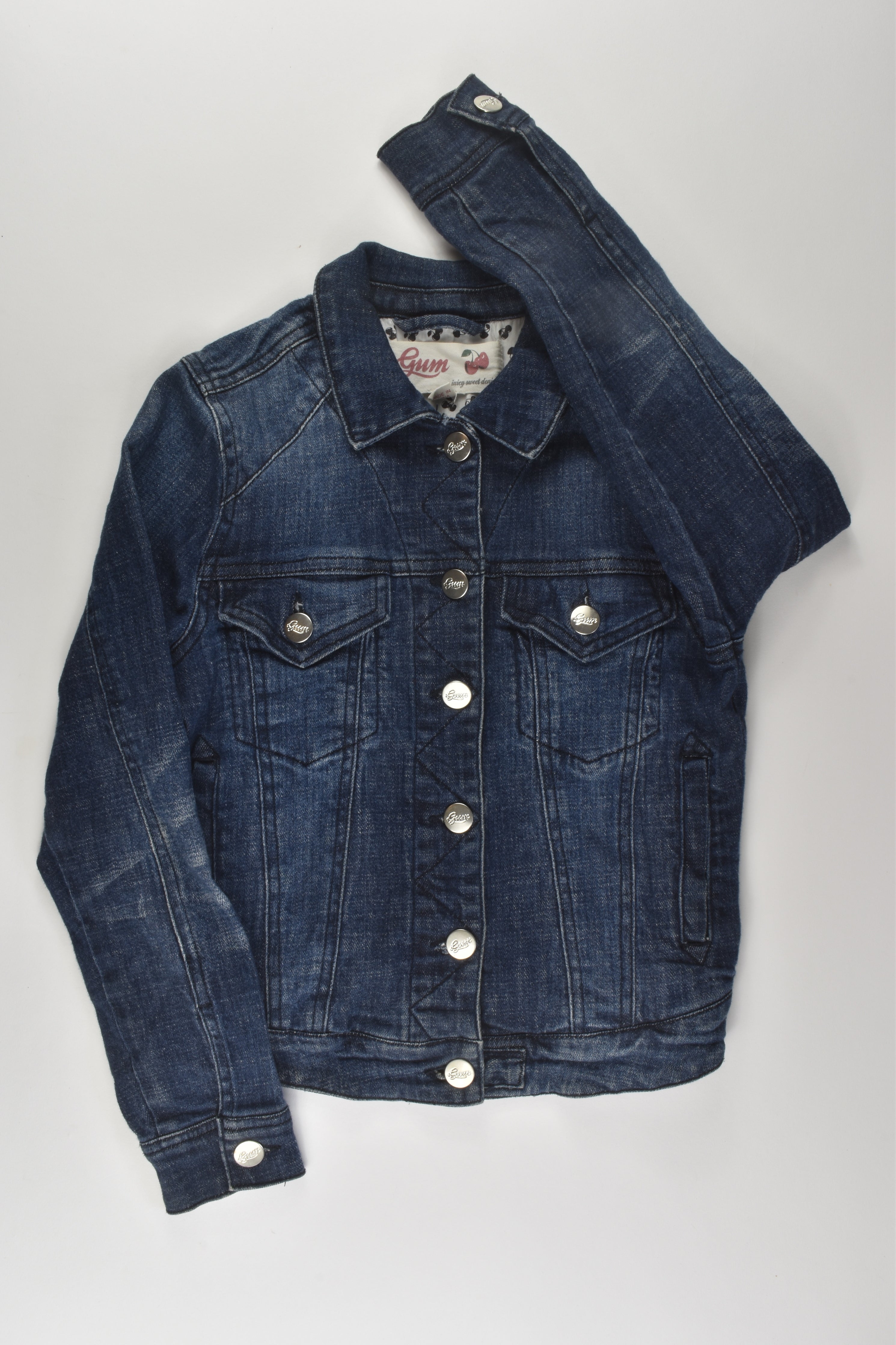 Denim jacket size on sale 8