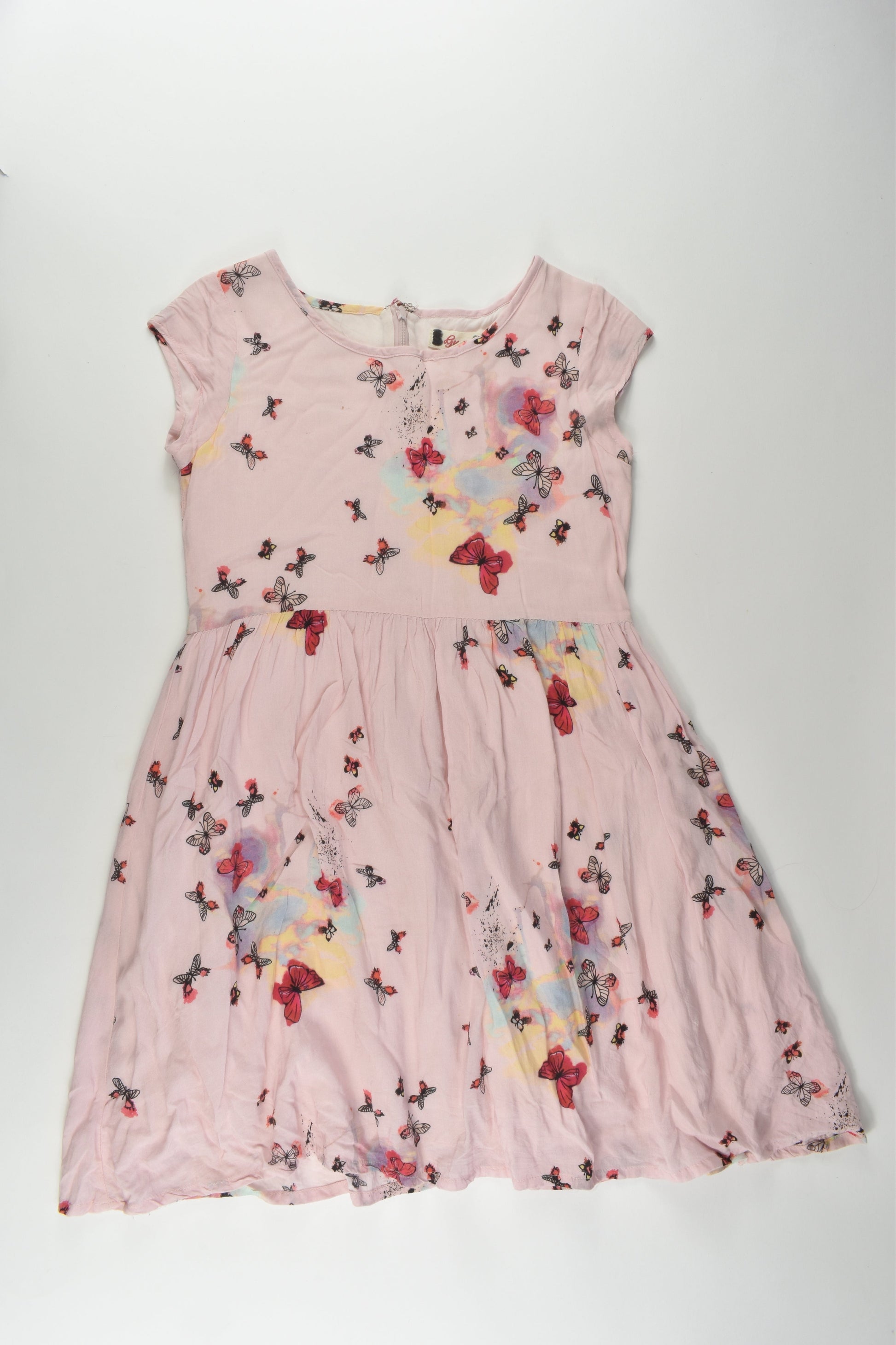 Gum Size 8 Lined Butterflies Dress