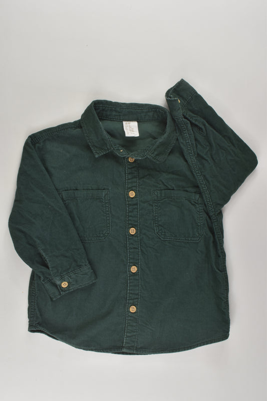 H&M Size 1 Cord Button-up Shirt