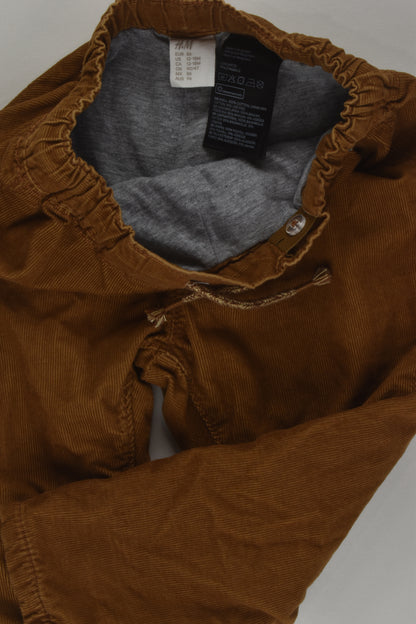 H&M Size 1 Lined Cord Pants