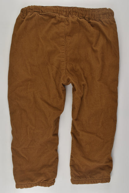 H&M Size 1 Lined Cord Pants