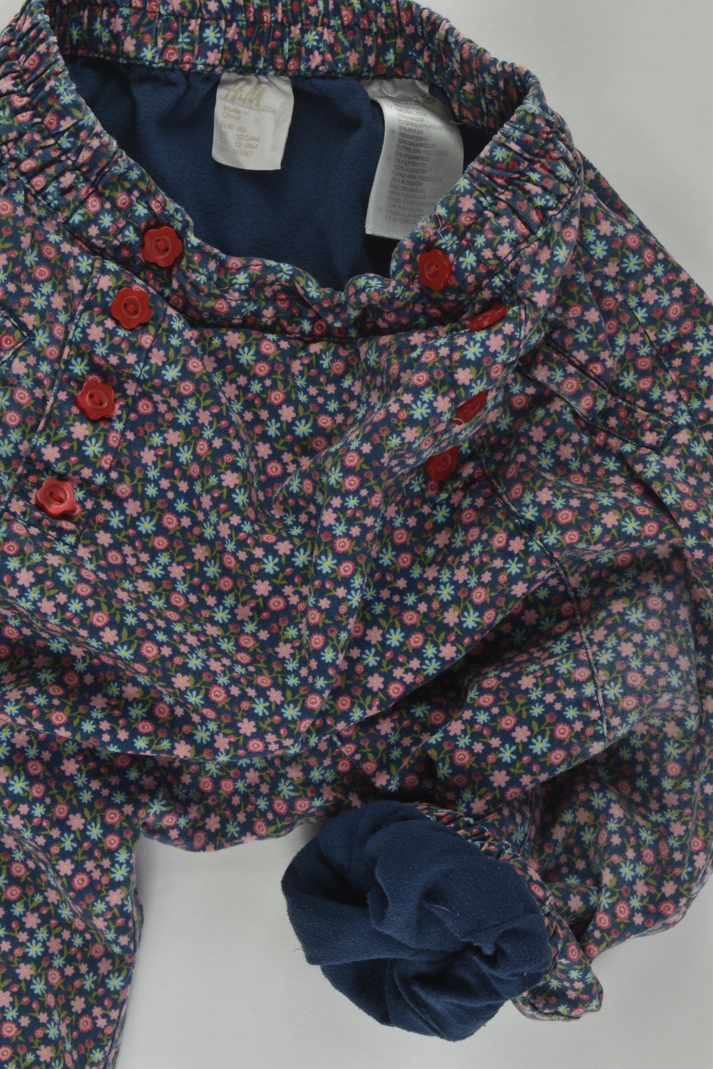 H&M Size 1 Lined Floral Pants