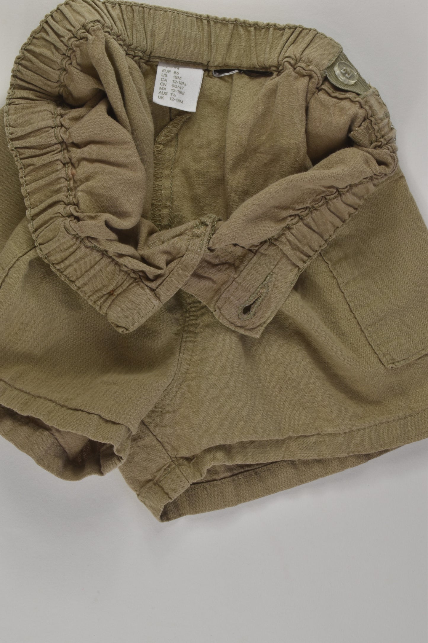 H&M Size 1 Linen Blend Shorts