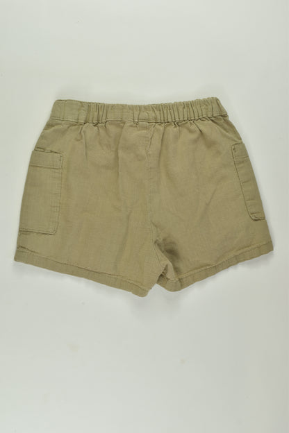 H&M Size 1 Linen Blend Shorts