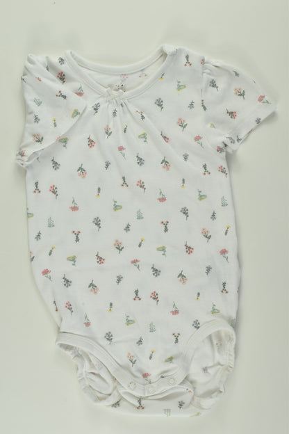 H&M Size 1 Organic Floral Bodysuit