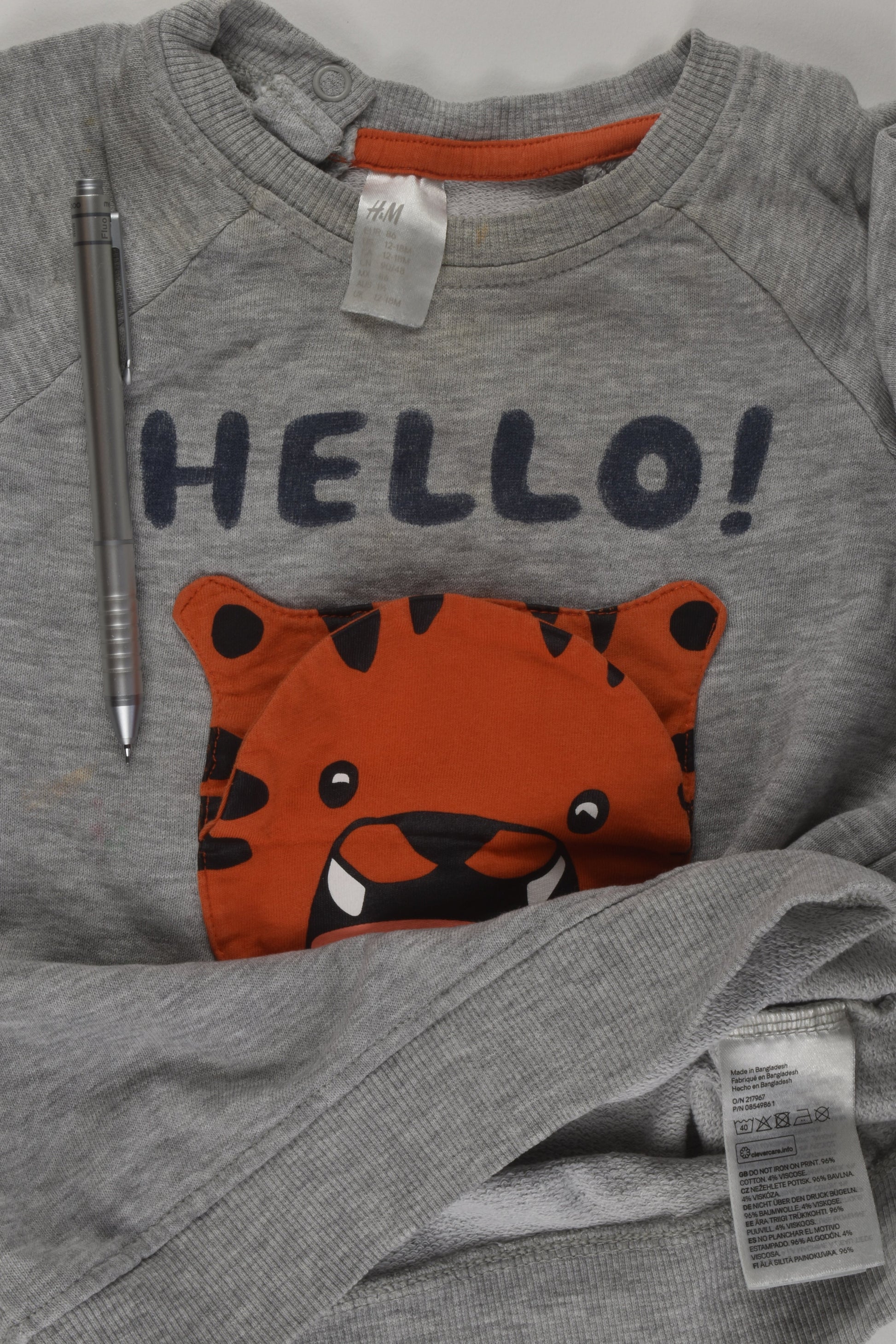 H&M Size 1 Tiger Flap Sweater