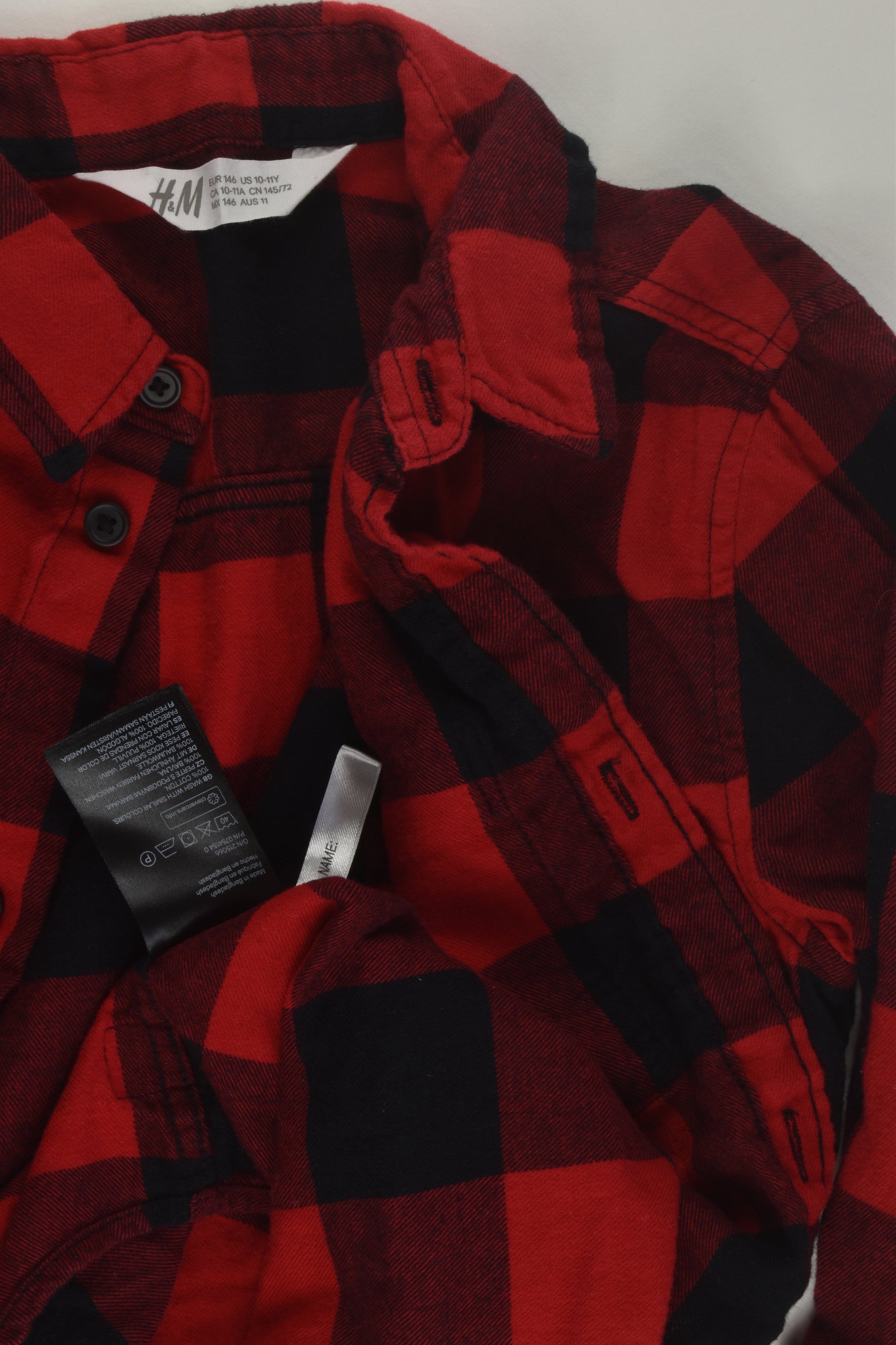 H&M Size 11 Casual Checked Shirt