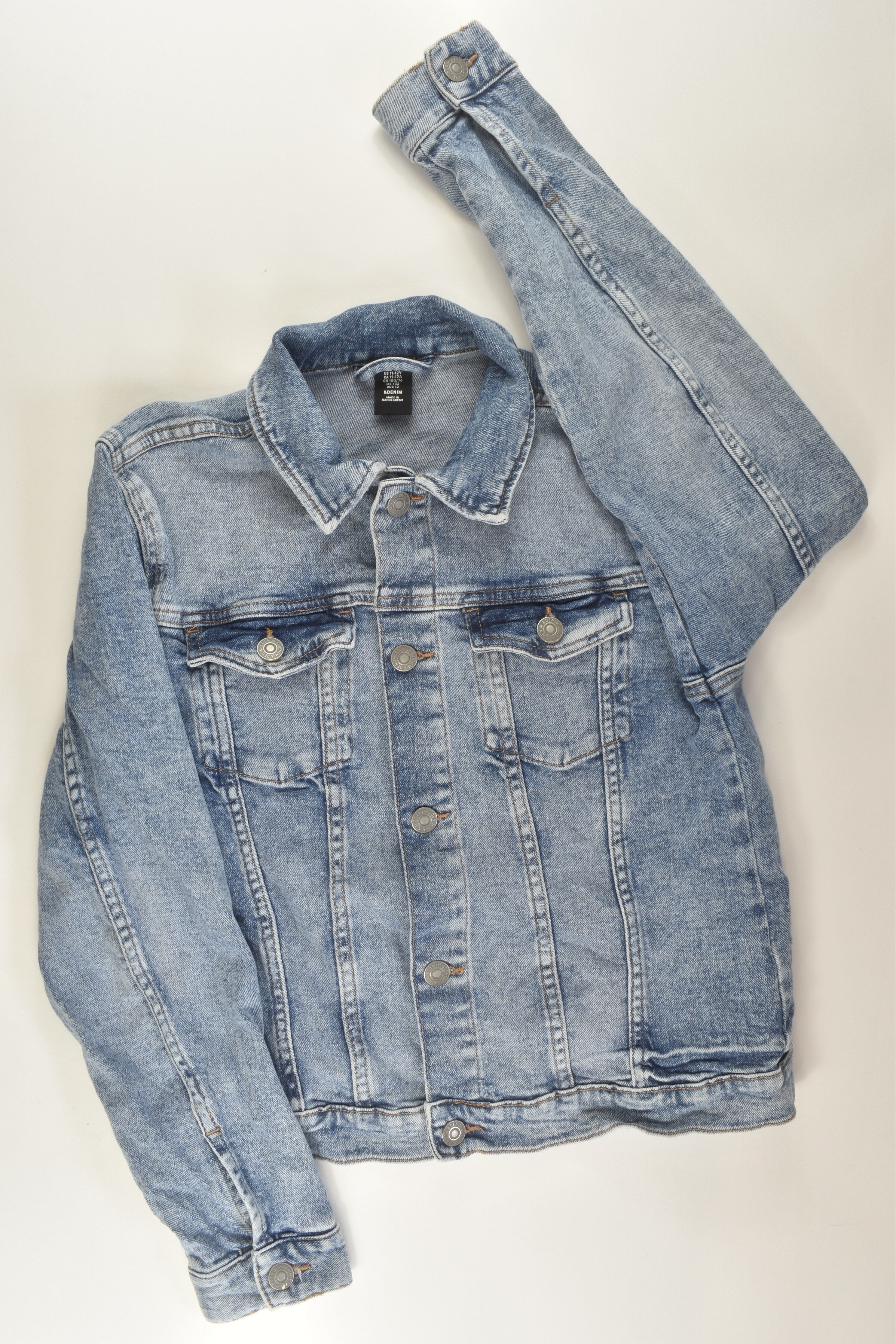 H M Size 12 Denim Jacket MiniMe Preloved Baby and Kids Clothes