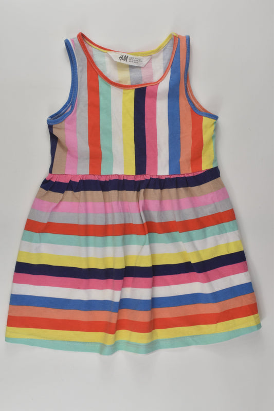 H&M Size 2 Colourful Stripes Dress