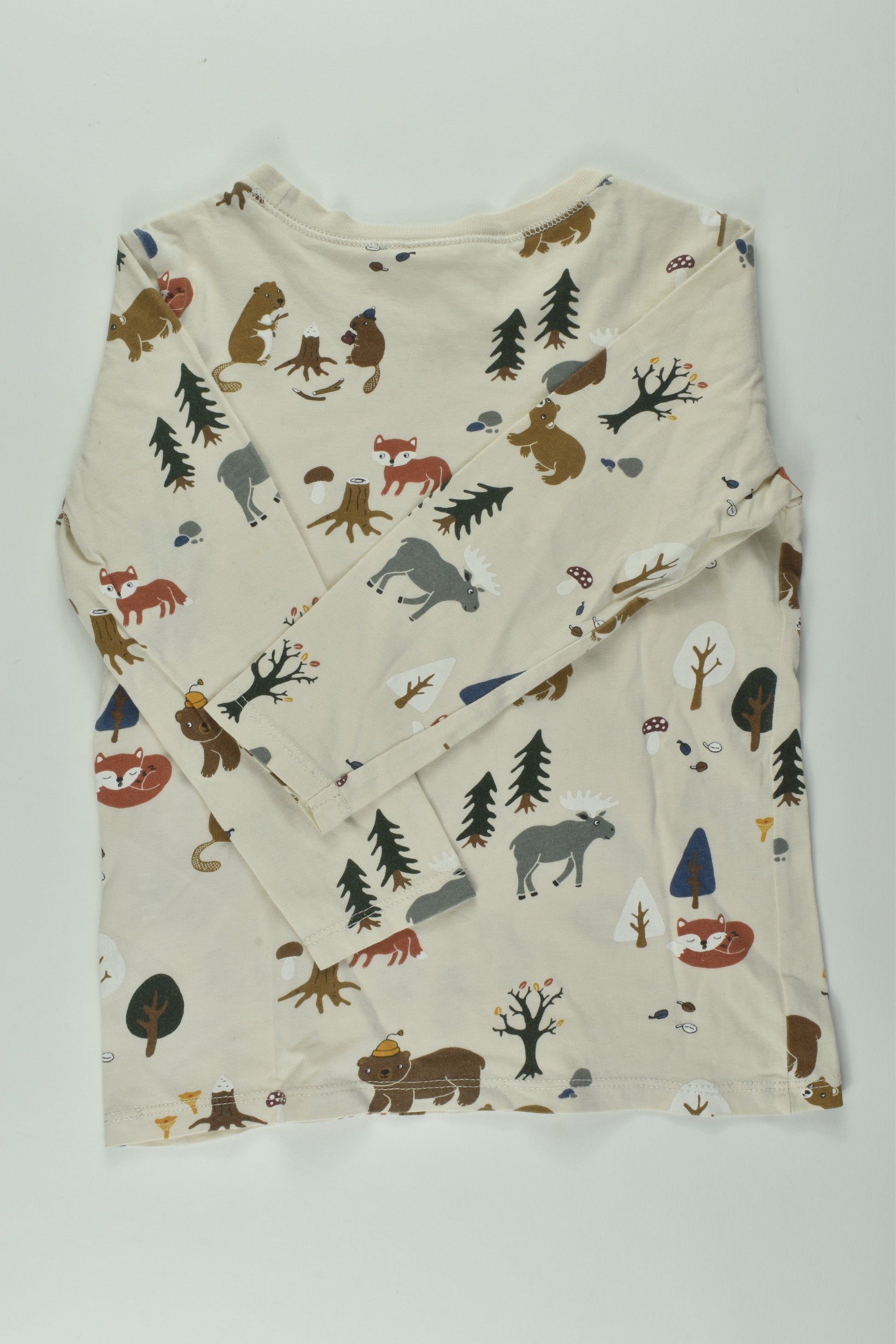 H&M Size 2 Forest Animals Top