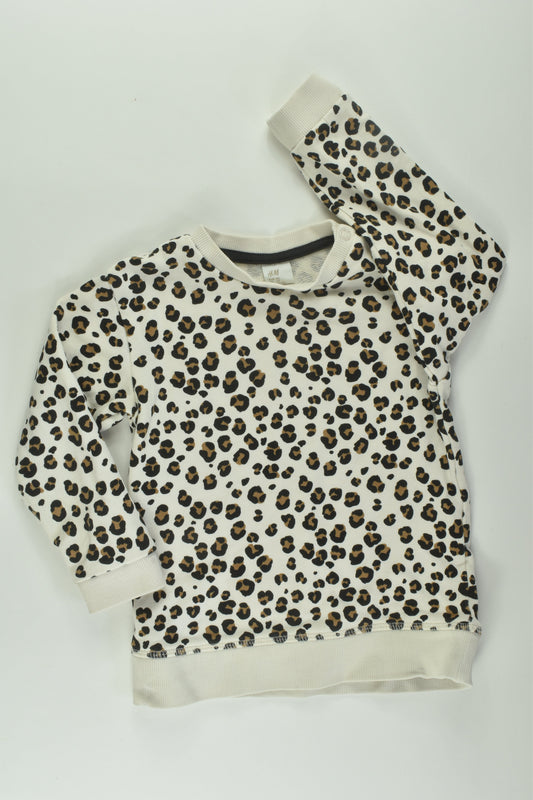 H&M Size 2 Leopard Print Sweater