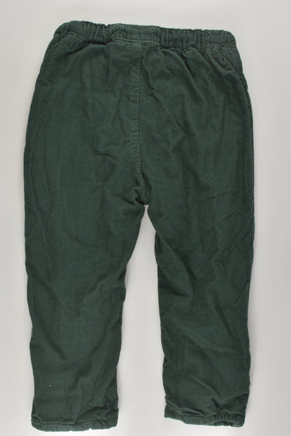 H&M Size 2 Lined Cord Pants