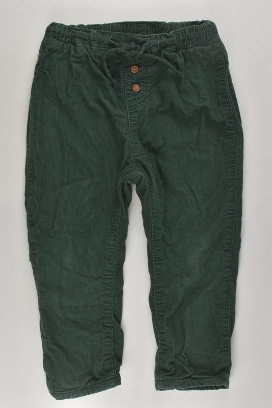 H&M Size 2 Lined Cord Pants