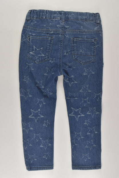 H&M Size 2 Stretchy Star Denim Pants
