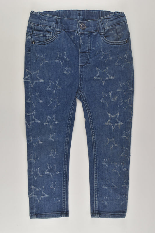 H&M Size 2 Stretchy Star Denim Pants