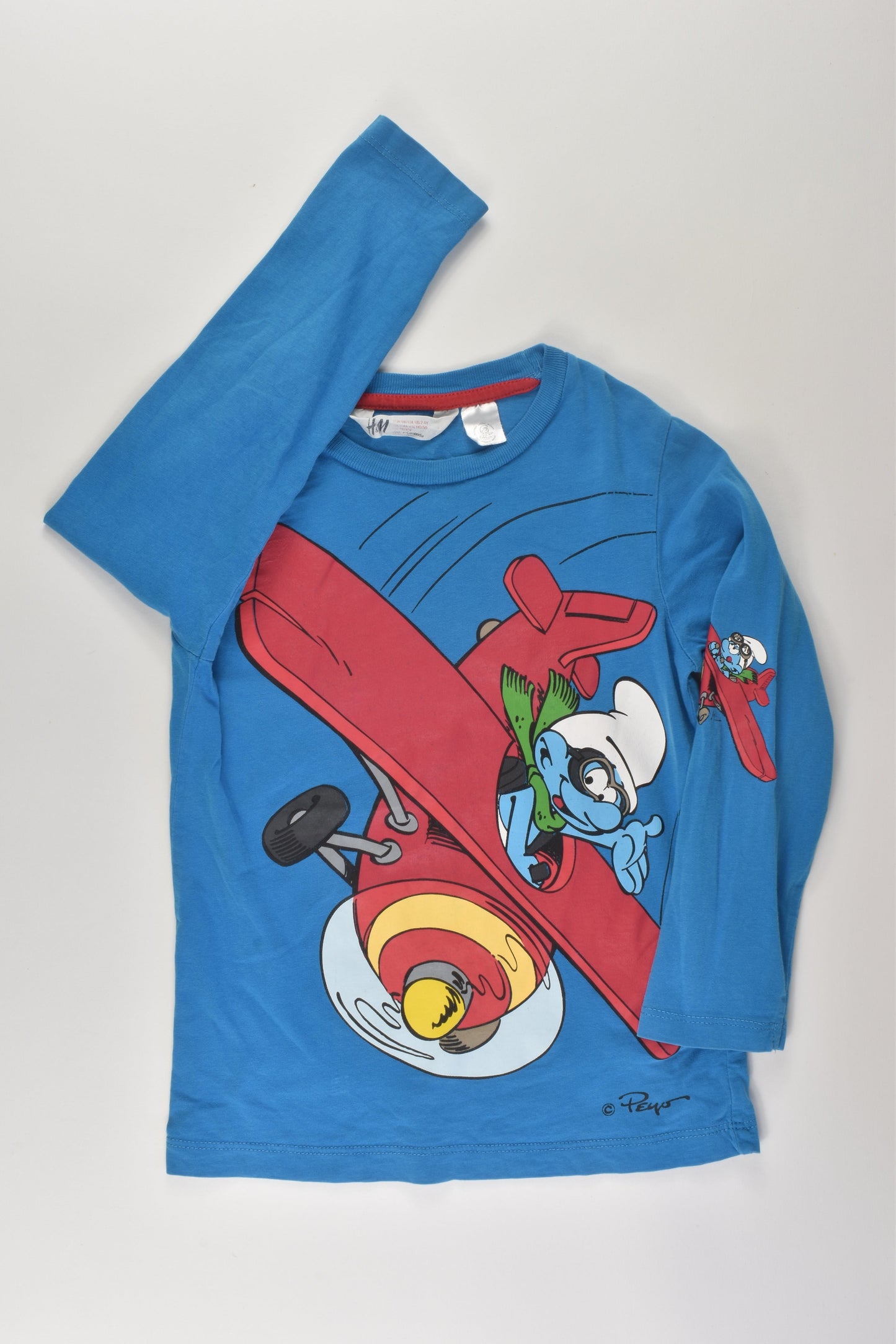 H&M Size 3-4 The Smurffs Top