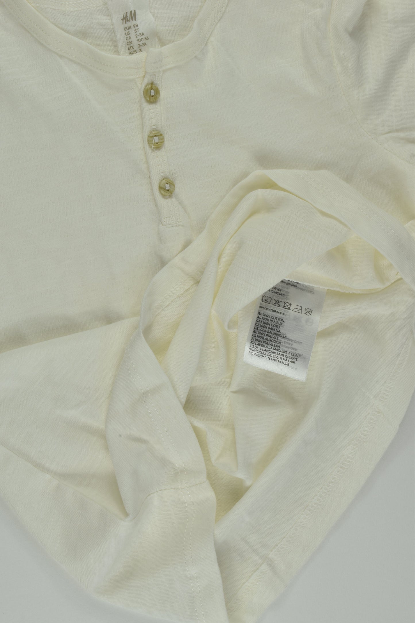 H&M Size 3 Button T-shirt