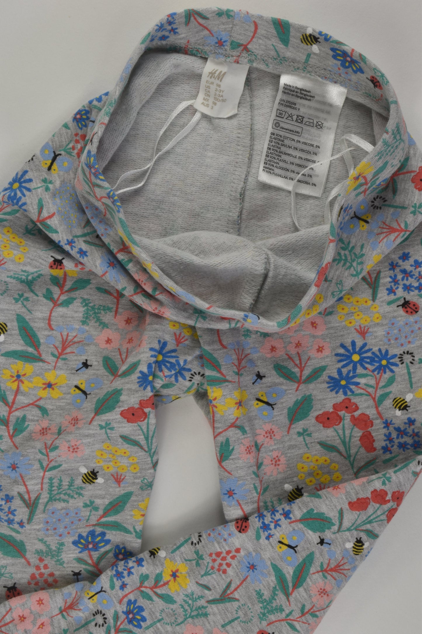 H&M Size 3 Plants and Insects Leggigs