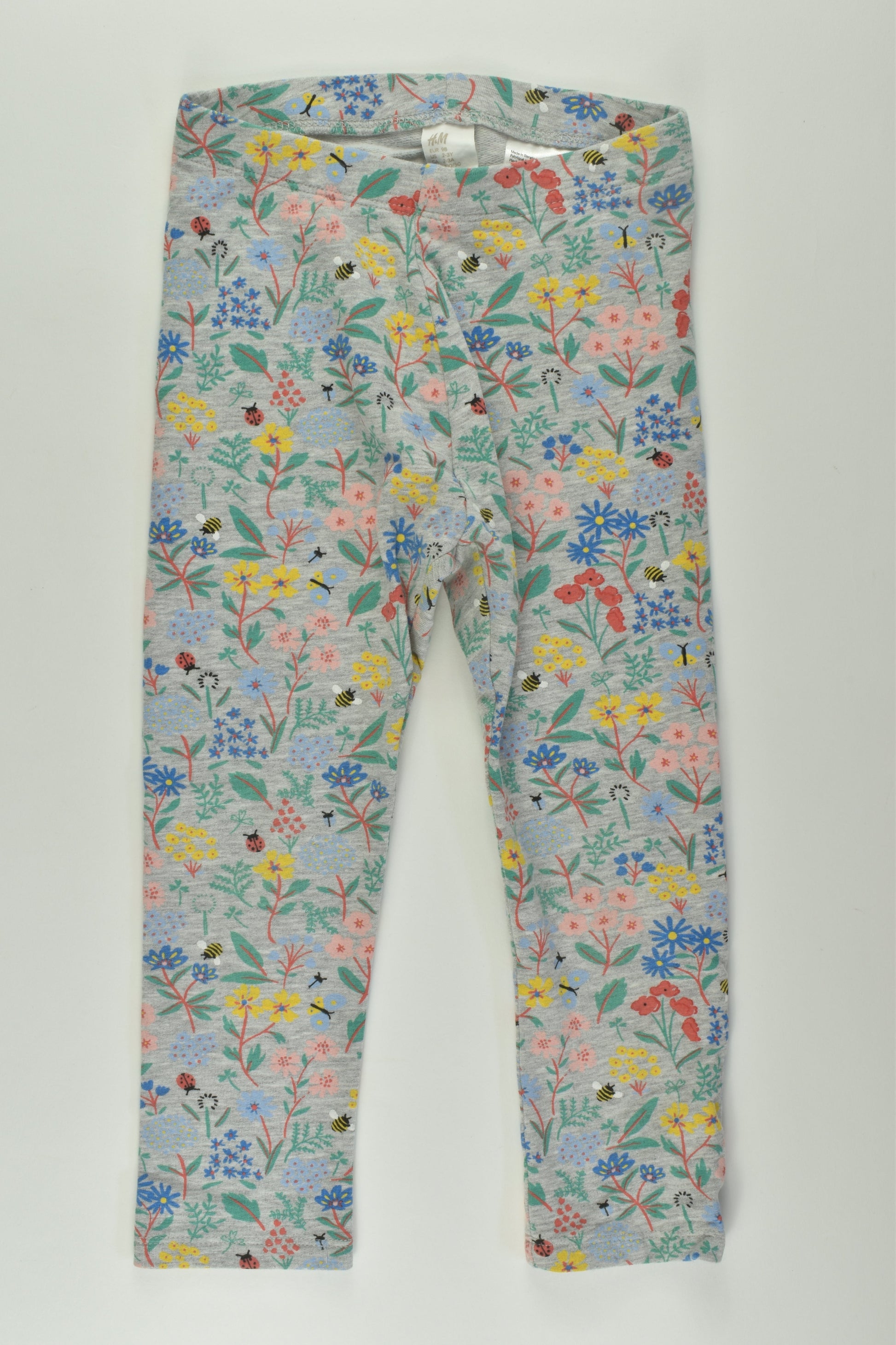 H&M Size 3 Plants and Insects Leggigs