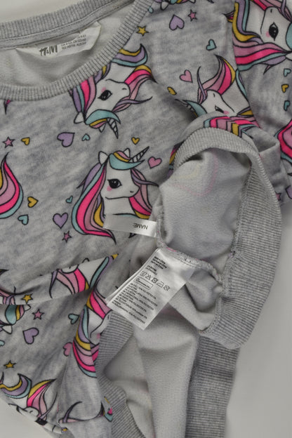 H&M Size 5-6 Unicorn Velour Sweater