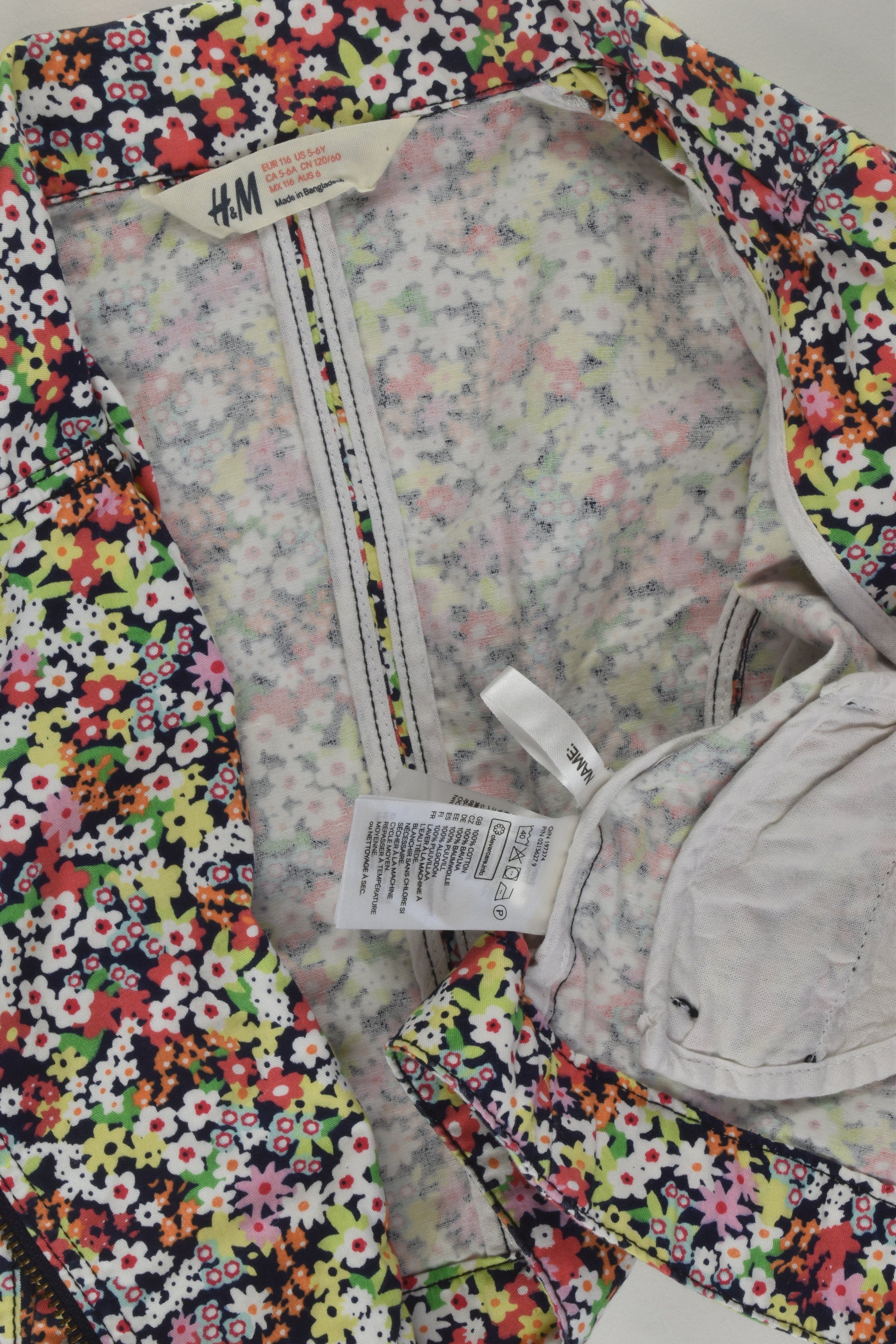 H&M Size 6 Liberty Print Jacket