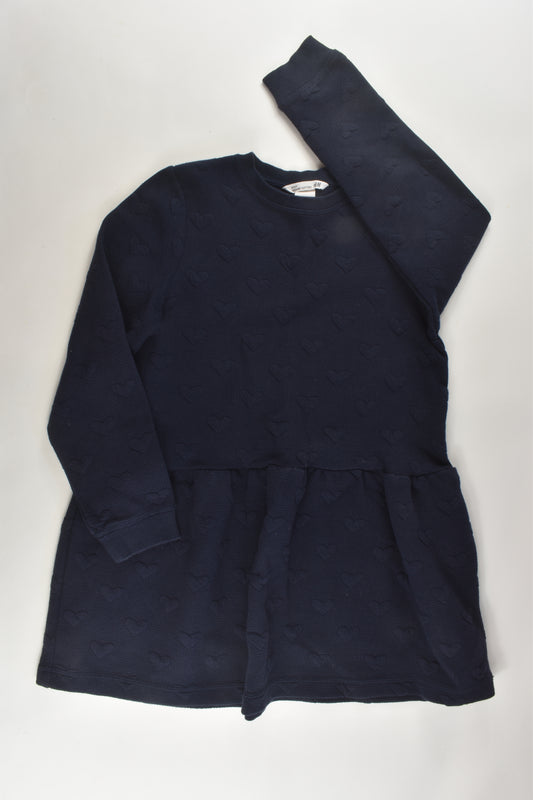 H&M Size 7-8 Navy Love Heart Dress