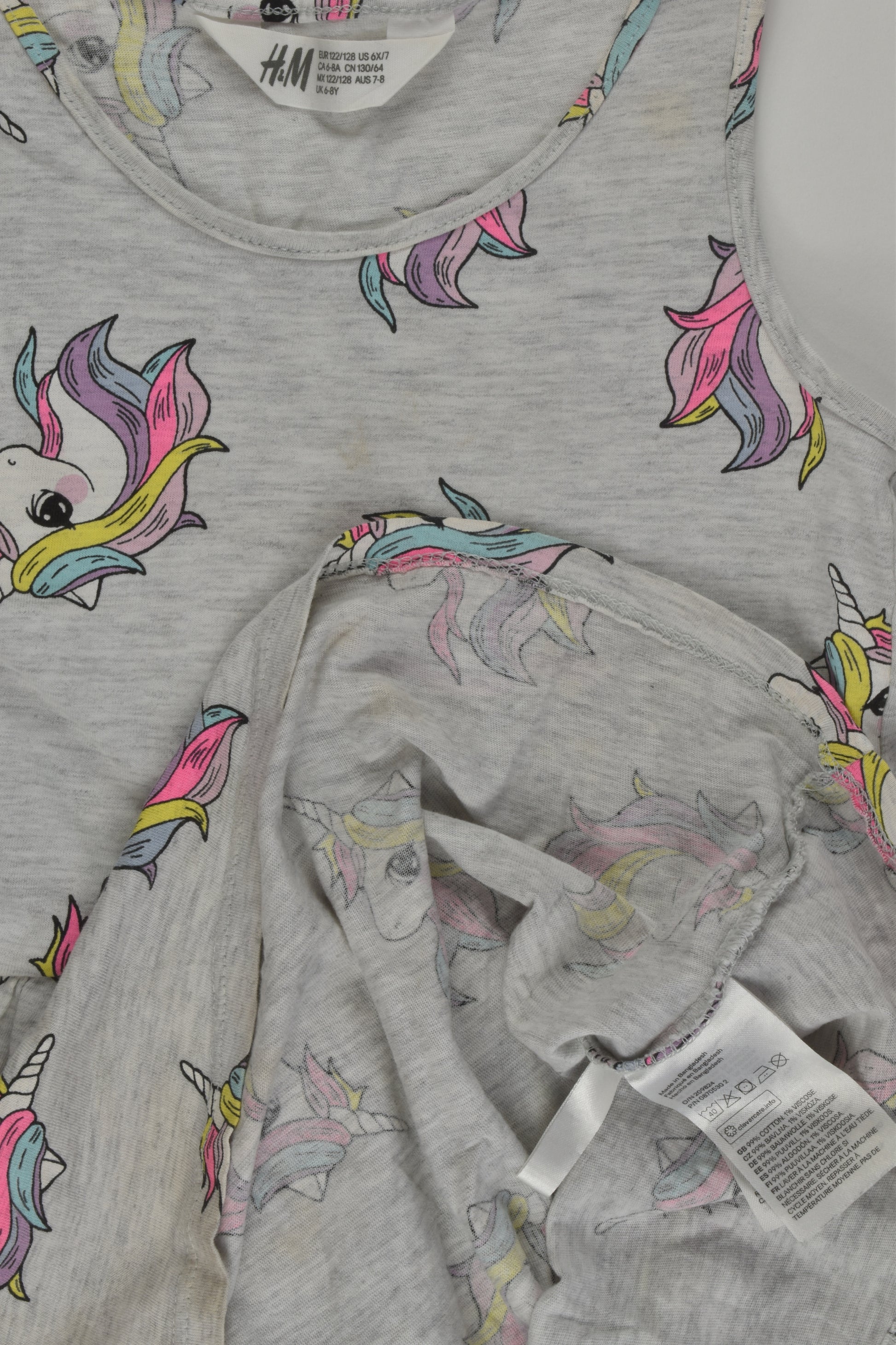 H&M Size 7-8 Unicorn Dress