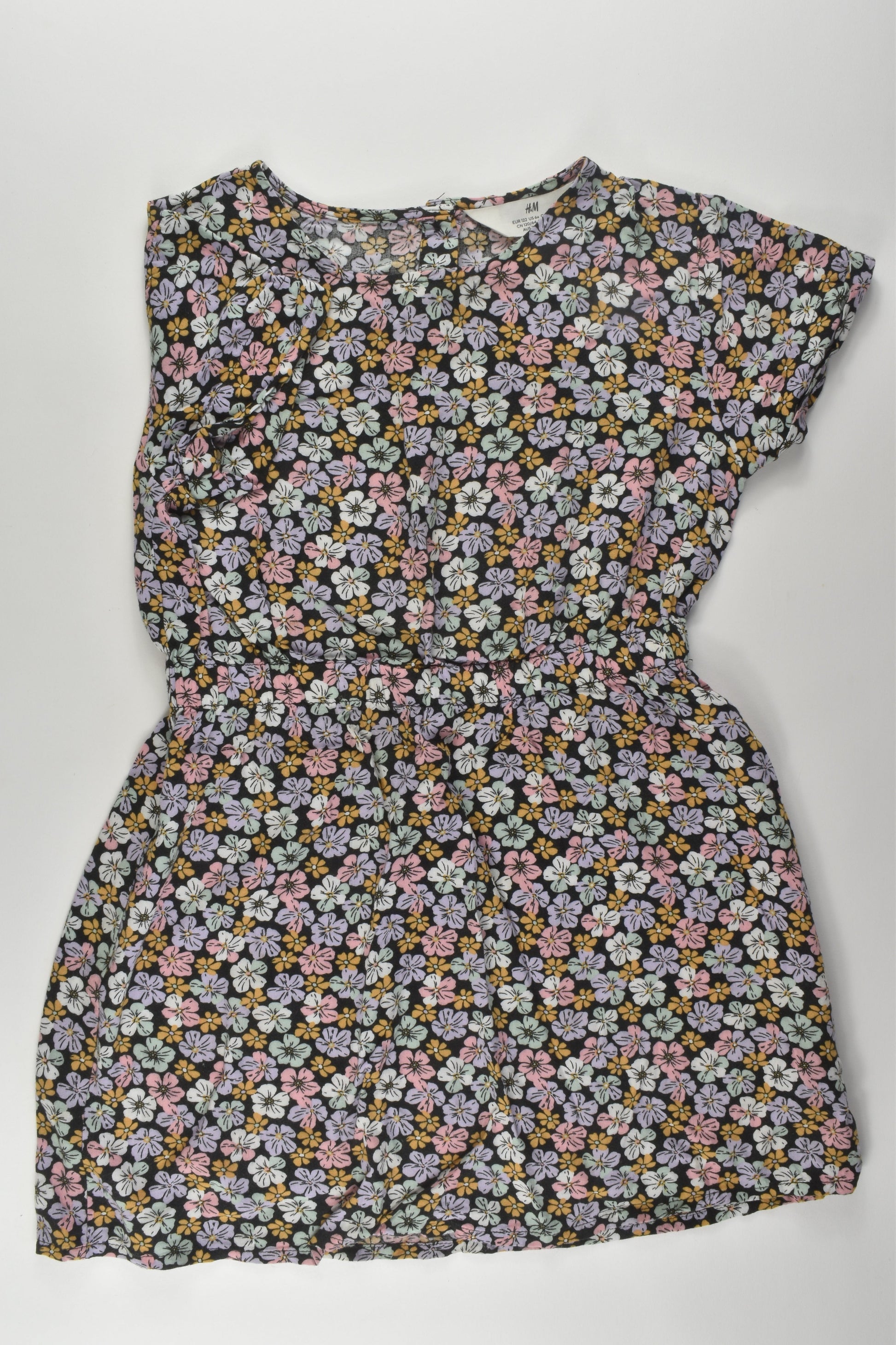 H&M Size 7 Floral Viscose Dress