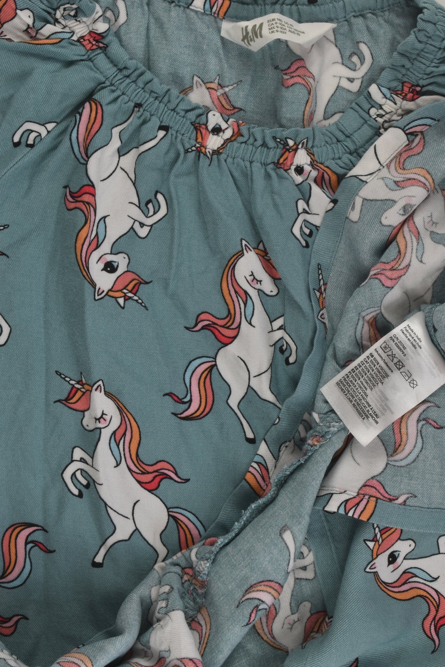 H&M Size 9-10 Viscose Unicorn Dress