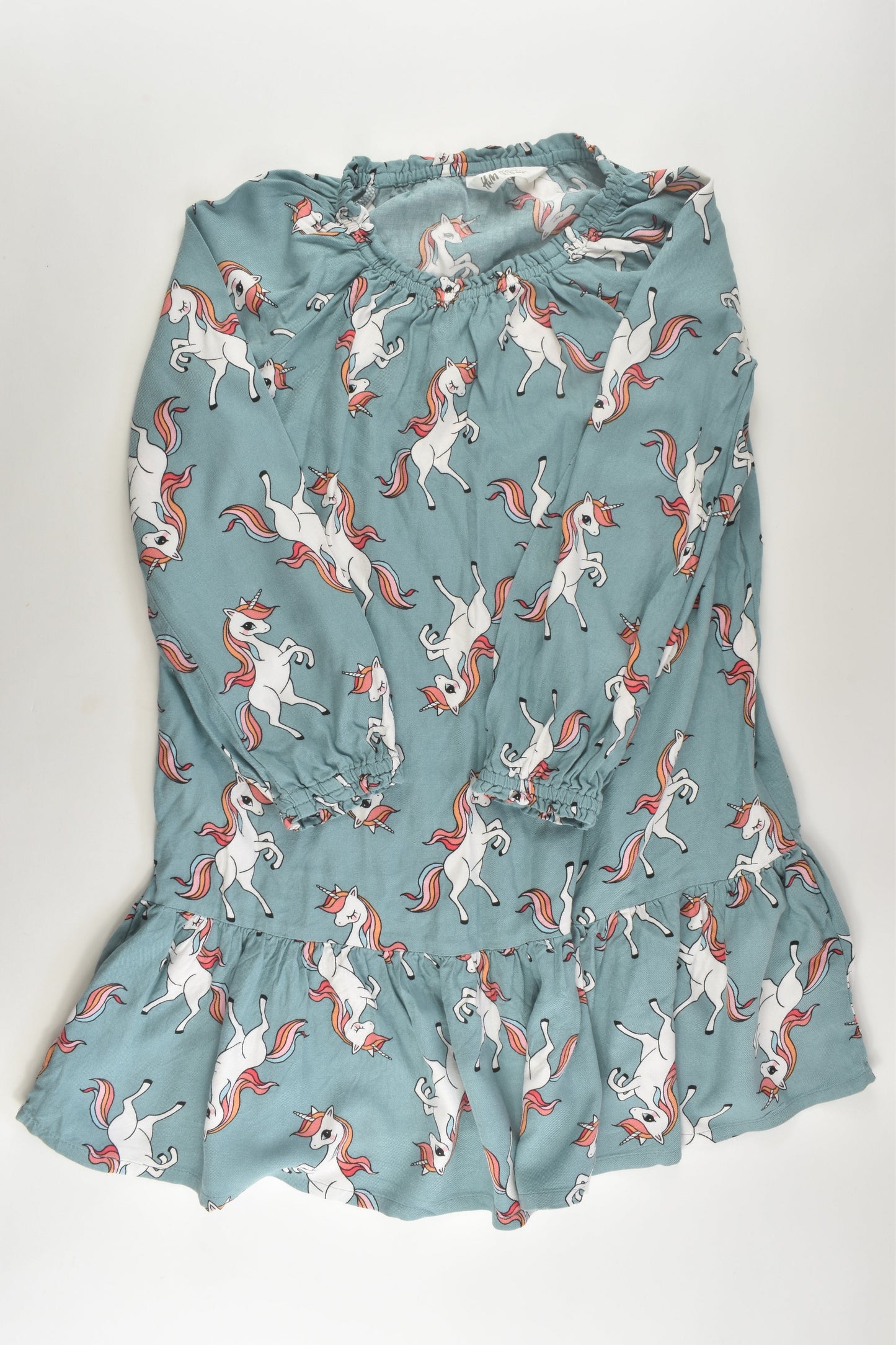 H&M Size 9-10 Viscose Unicorn Dress