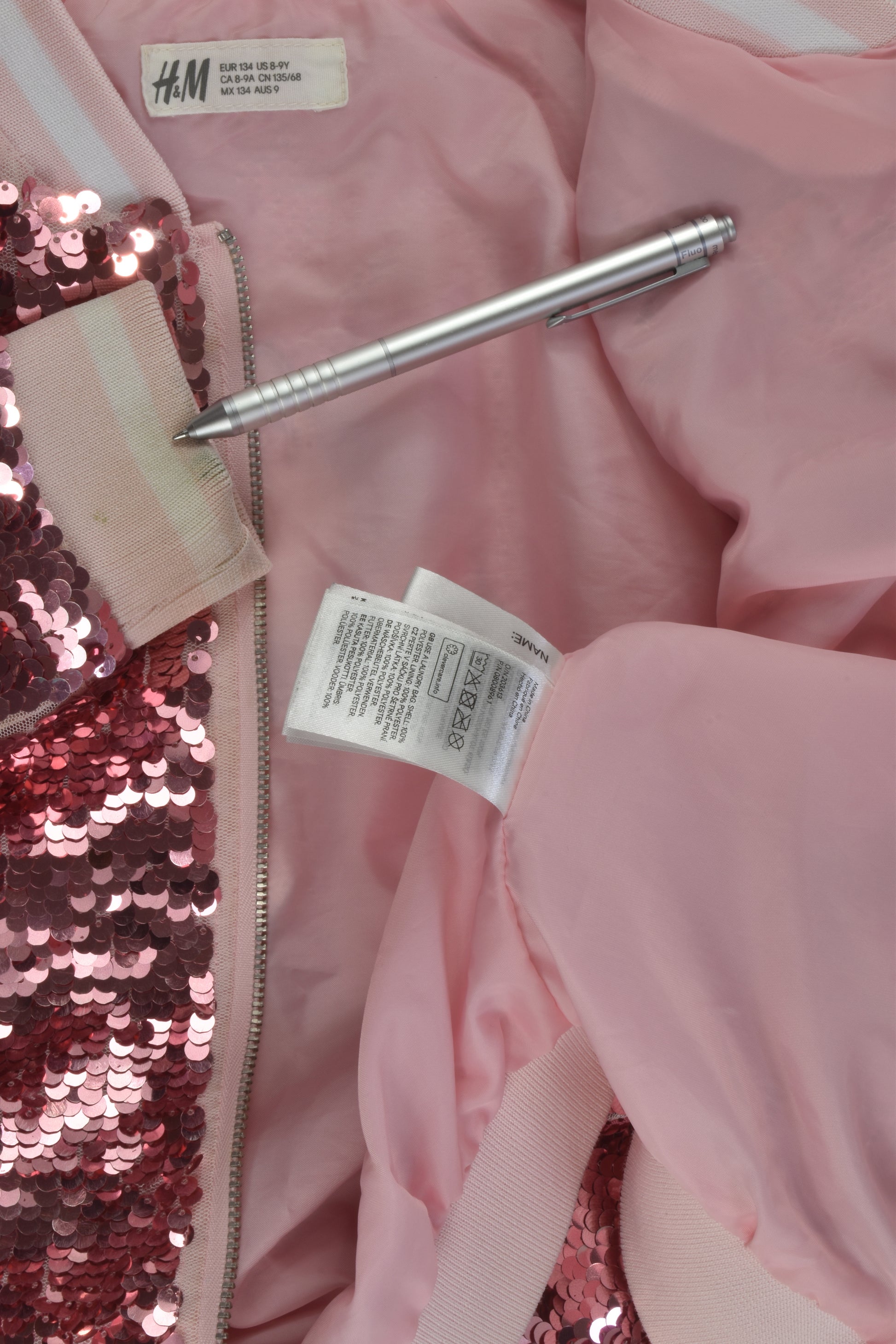 H&M Size 9 Unicorn Sequins Jacket