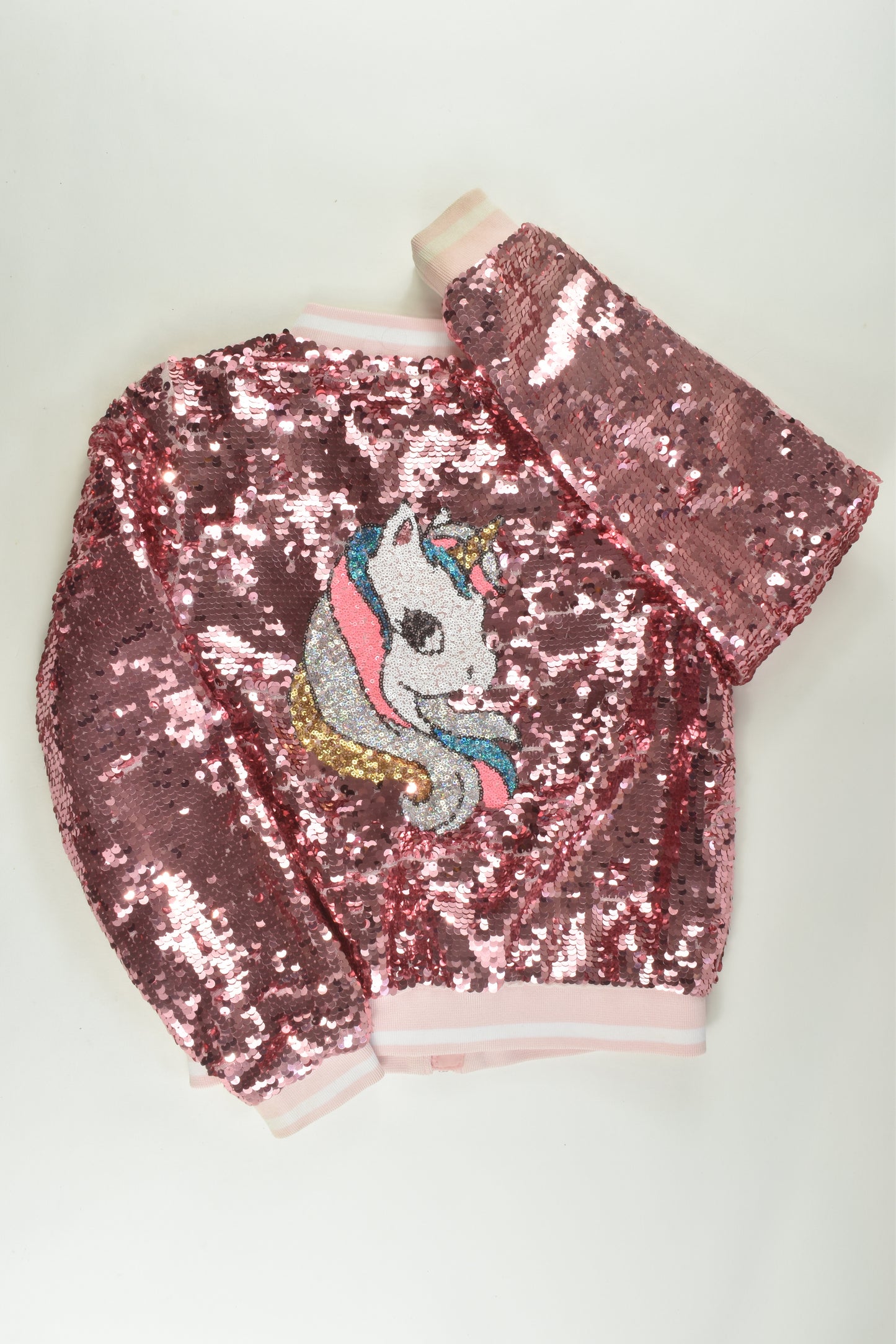 H&M Size 9 Unicorn Sequins Jacket