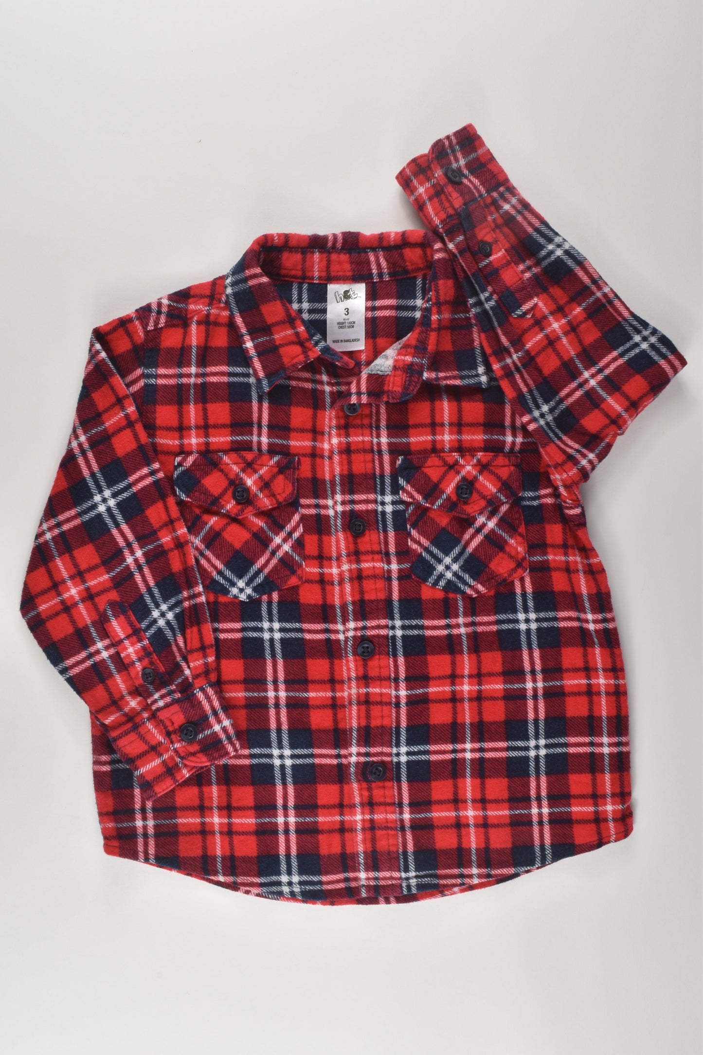 H&T Size 3 Flannel Shirt