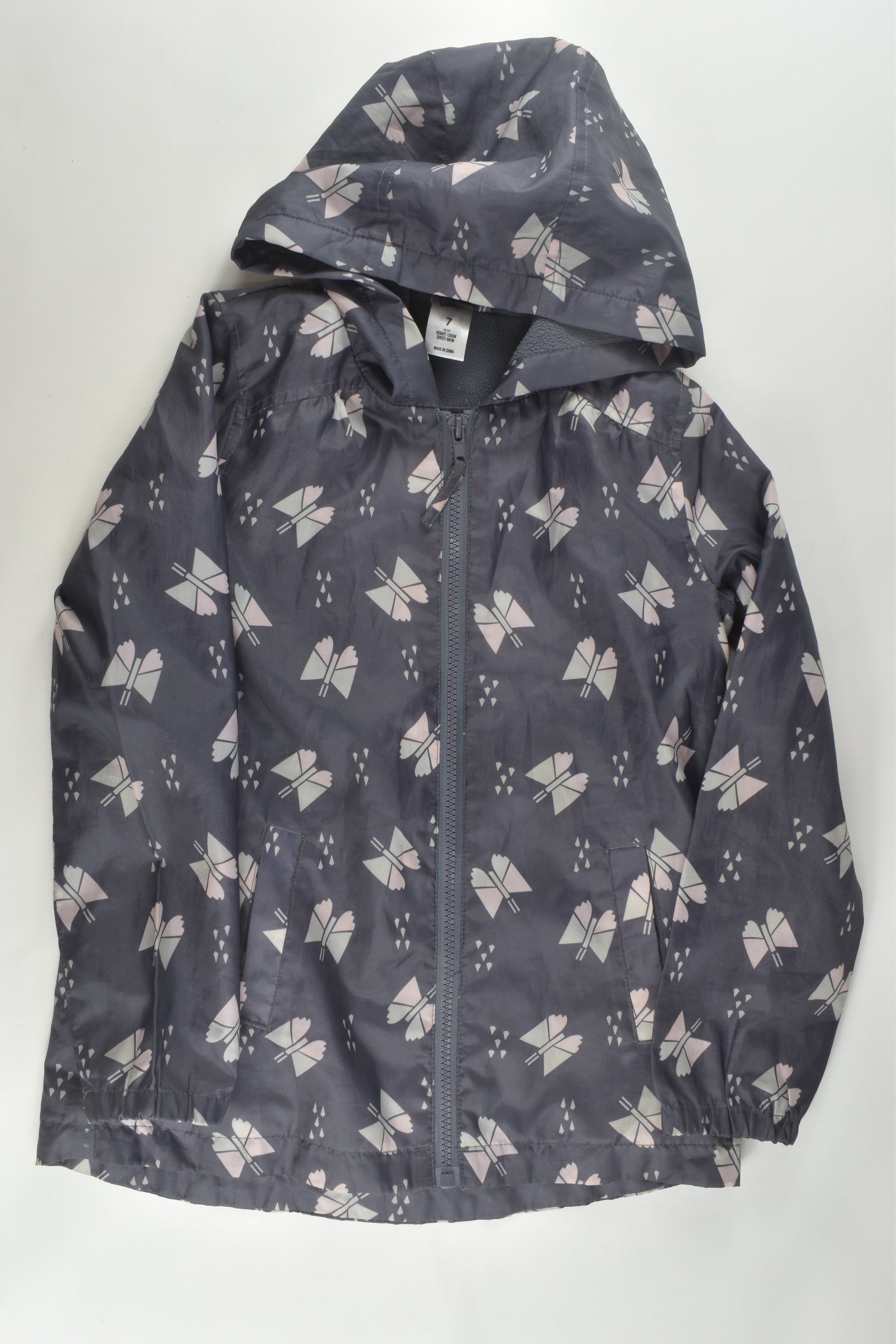 H&T Size 7 Fleece Lined Butterfly Jacket