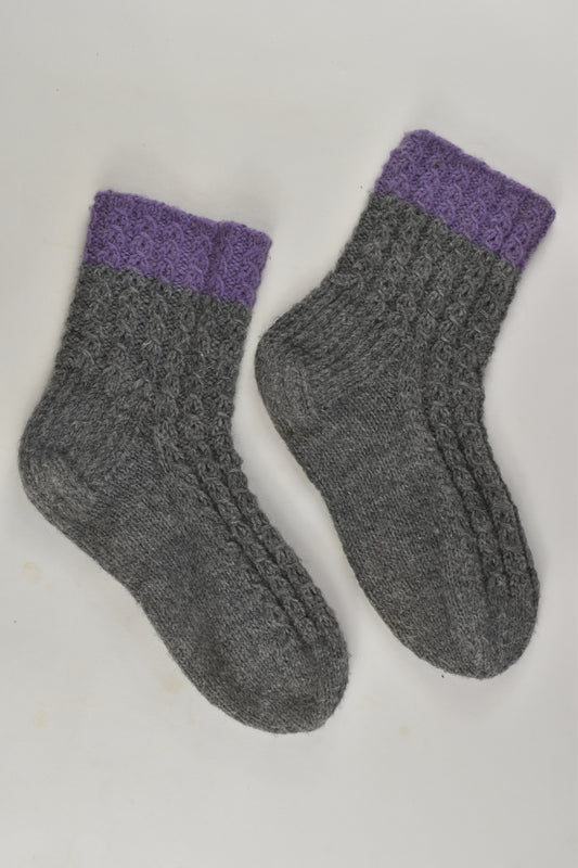 Handmade Approx 12-14 years Wool Socks