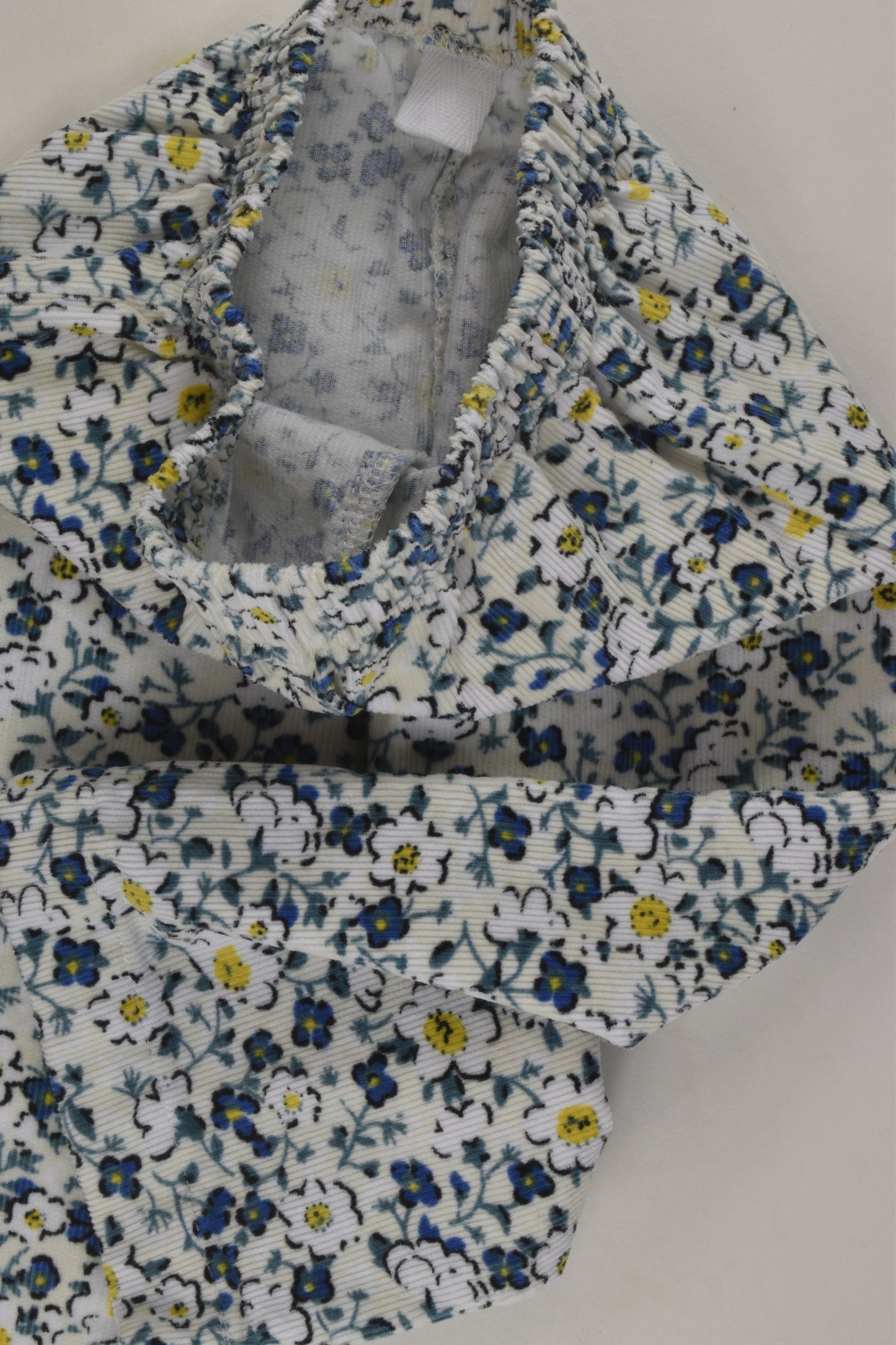 Handmade Size 0-1 Floral Cord Pants