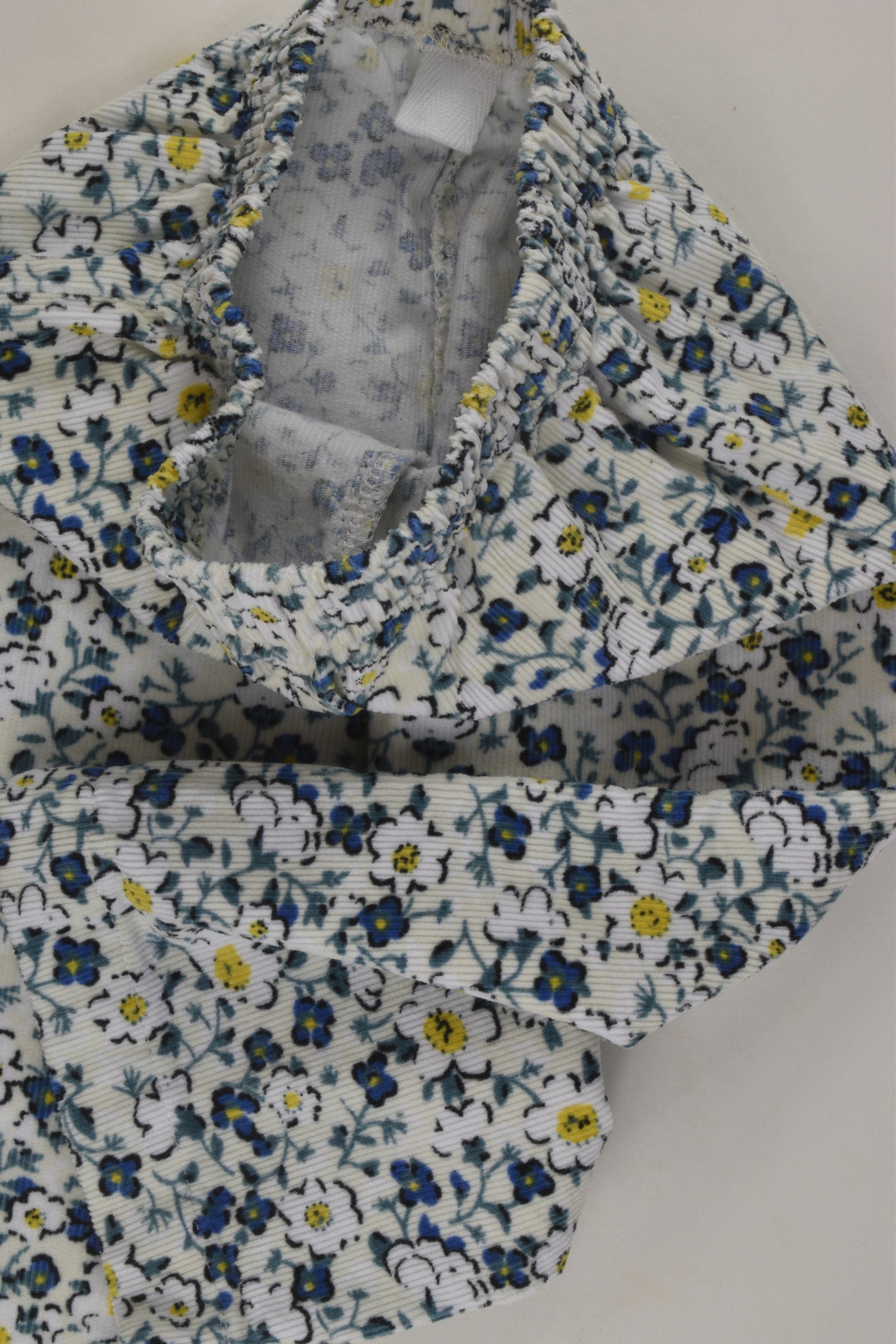 Handmade Size 0-1 Floral Cord Pants